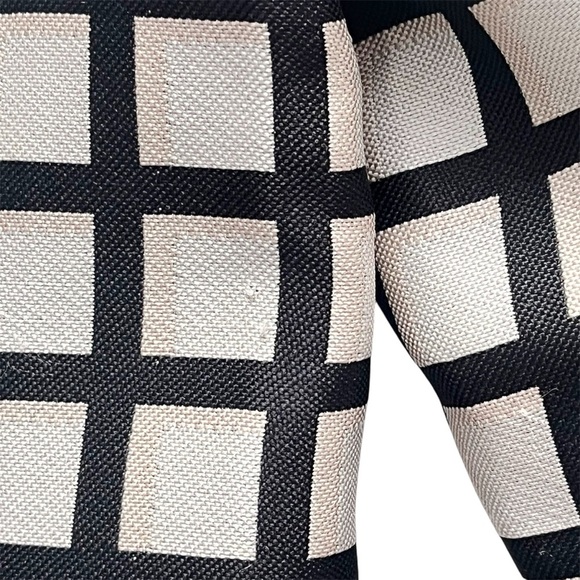 Ann Taylor Windowpane Jacquard Topper Jacket Coat White Black Size S - Picture 12 of 13